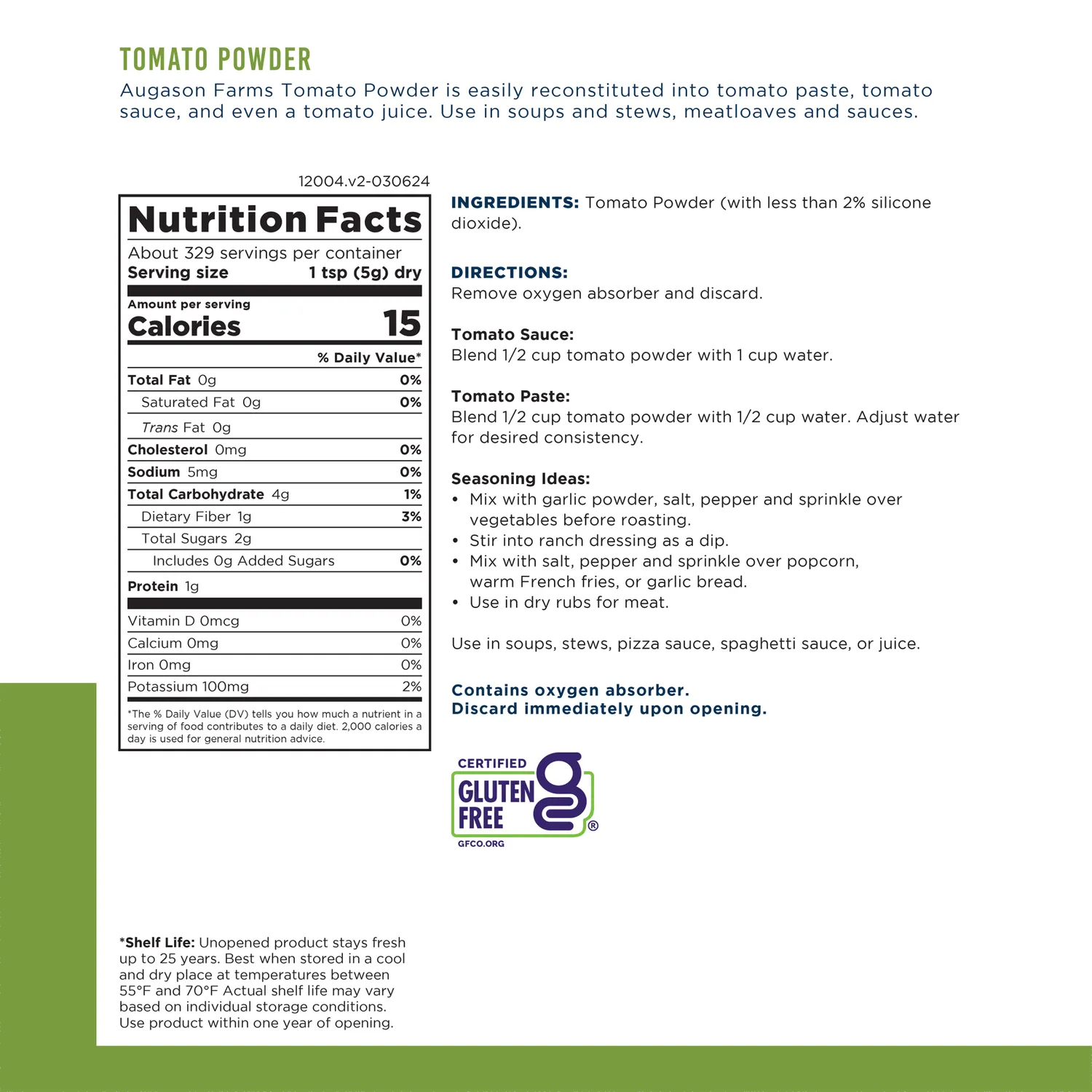 Tomato Powder Can – 329 Servings