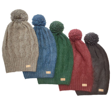 Ultralight Slouchy Beanie – Bison, Merino & Bamboo Fiber Blend
