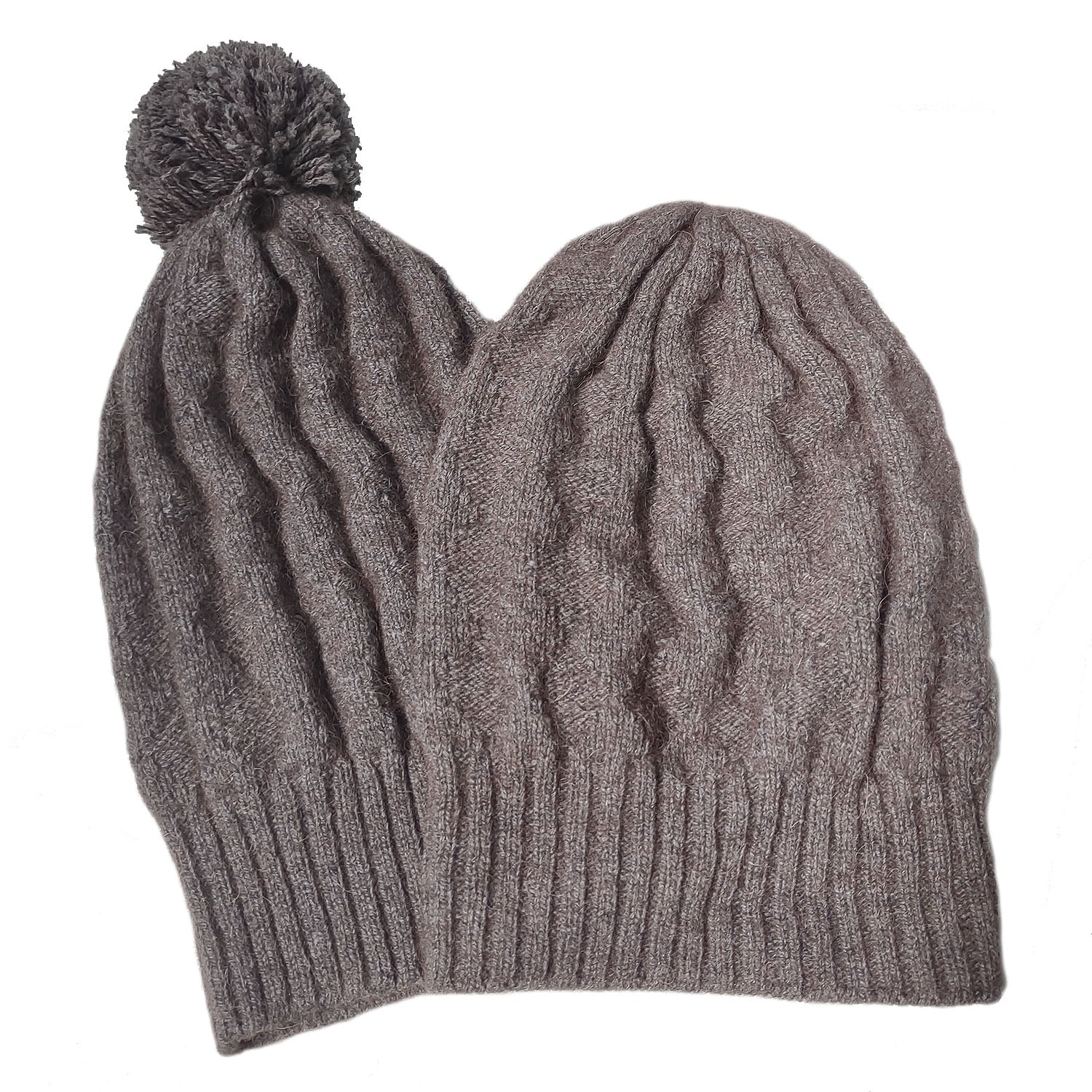Ultralight Slouchy Beanie – Bison, Merino & Bamboo Fiber Blend