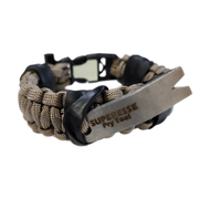 Urban Carry Strap - EDC Bracelet with Pry Bar, Firestarter, Kevlar Saw and Cuff Key or LED Flashlight.