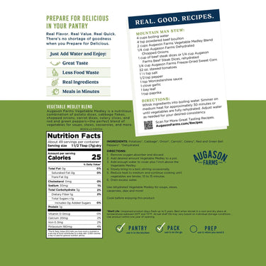 Vegetable Medley Blend Pouch, 49 Servings