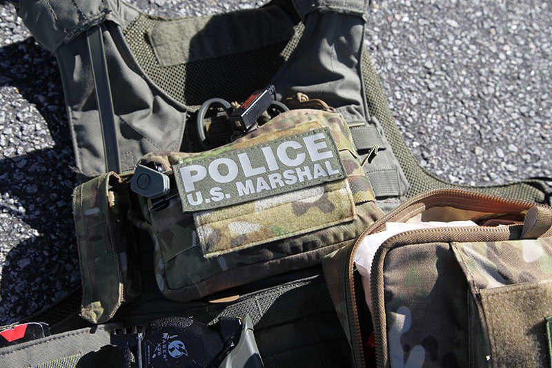 Admin Pouch mounted to a plate carrier