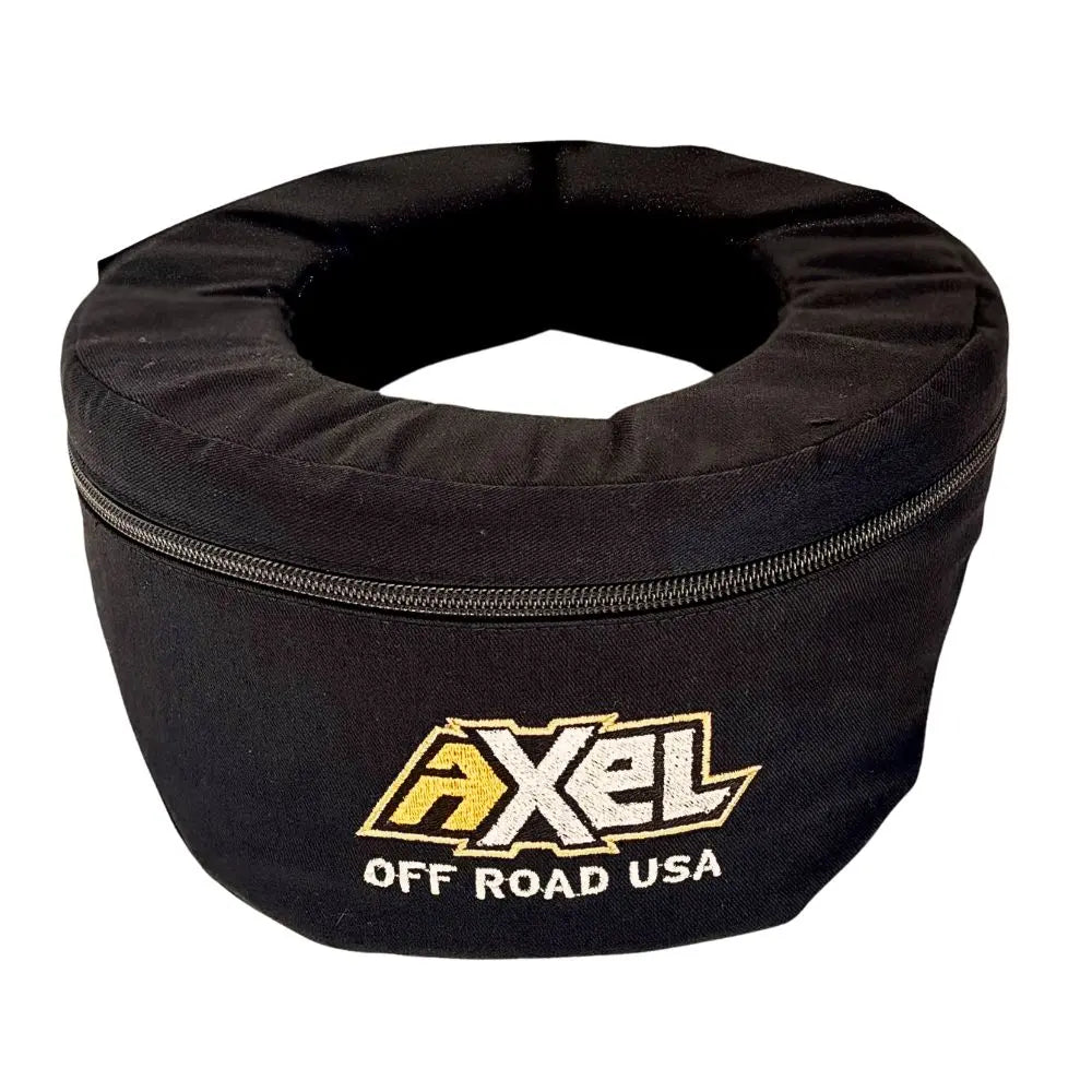 AXEL Off Road logo on Black neck brace