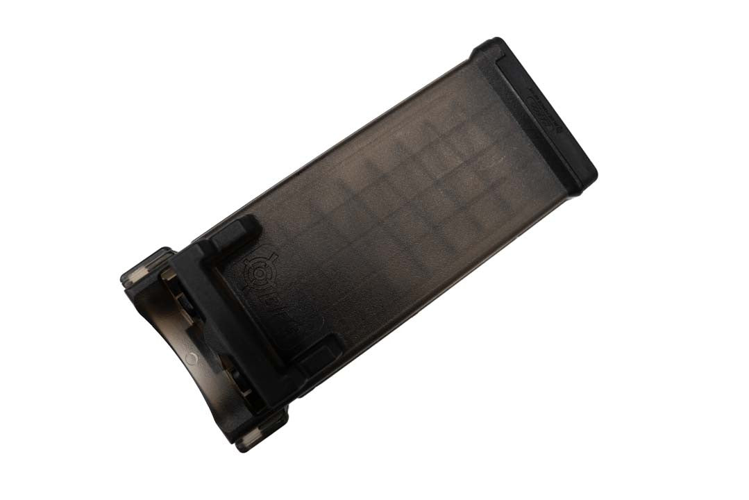 Black MARCO HR dispenser, angled view