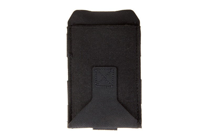 Black Ten-Speed MOLLE pouch for MARCO 1.5, shown empty