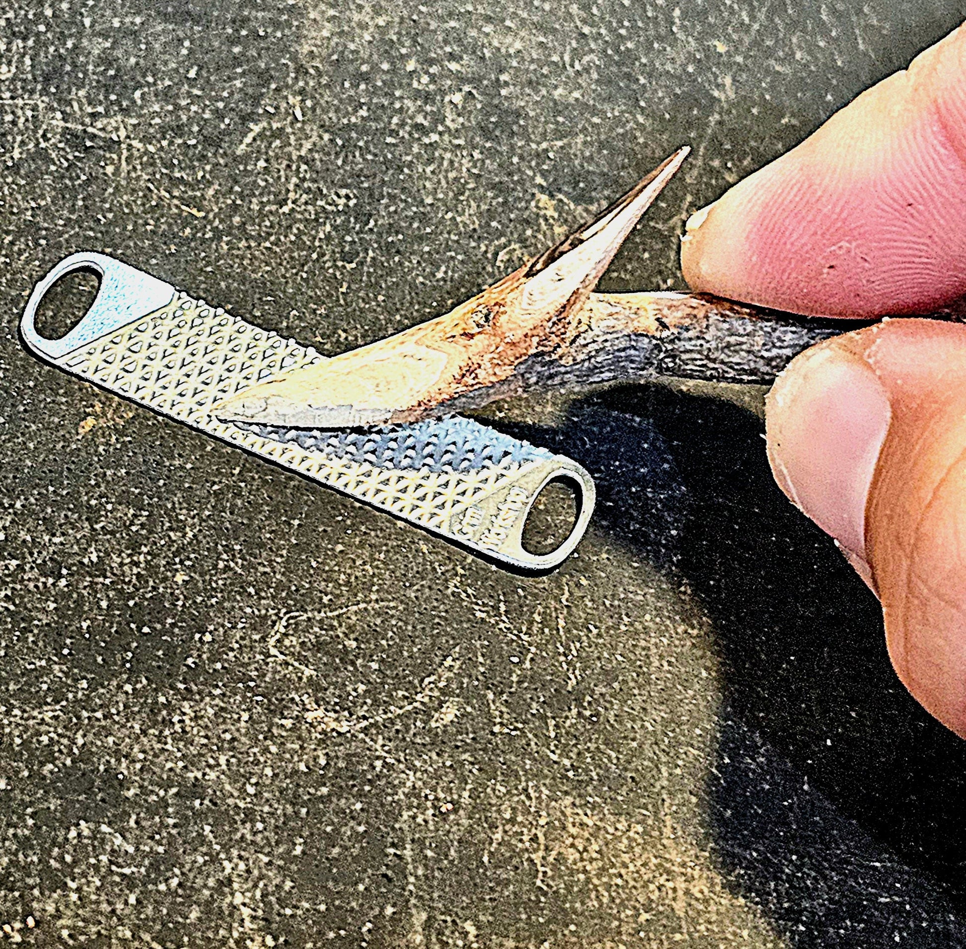 Micro file set shown at scale for everyday carry