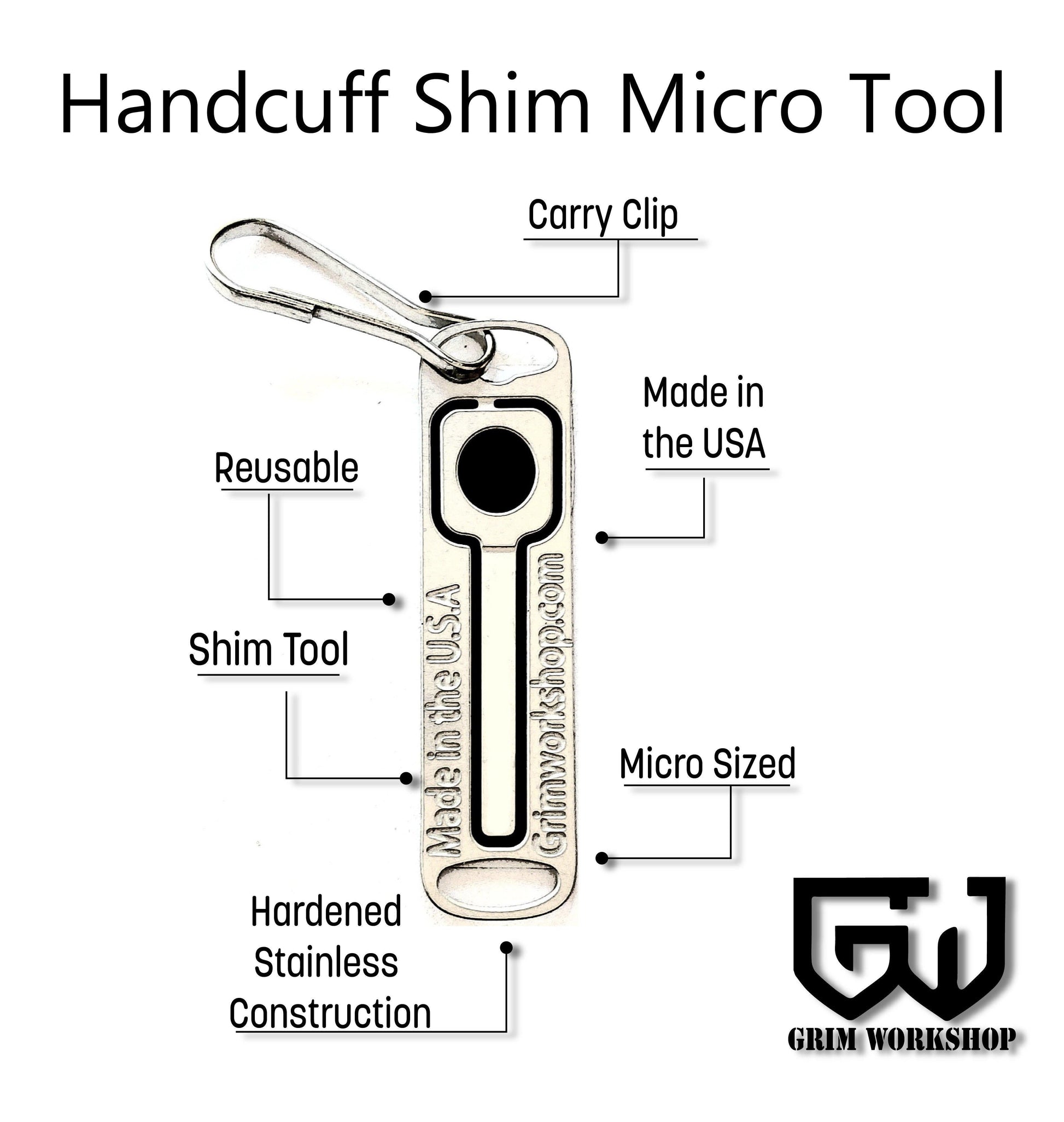 Grim Workshop Handcuff Shim Micro Tool