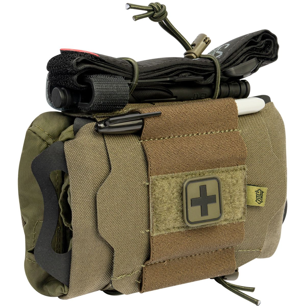 NAR Reflex IFAK System carrier in OD Green, angled view