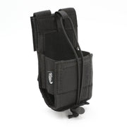 Rugged Radios R-POUCH handheld radio holder in black, shown empty