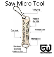 Grim Workshop Saw Micro Tool, a tiny serrated saw for EDC